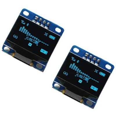 Imagen de TECNOIOT 2pcs OLED 128X64 Display LCD LED Module I2C IIC SPI Serial Color Blue 2,4 cm SSD1306 12864 Pantalla