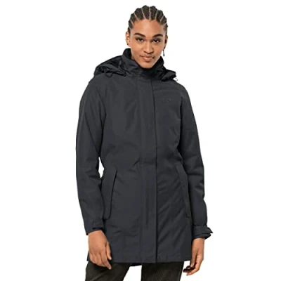 Imagen de Jack Wolfskin Madison Avenue Abrigo para Mujer, Not applicable, Parka, color phantom, tamaño 3