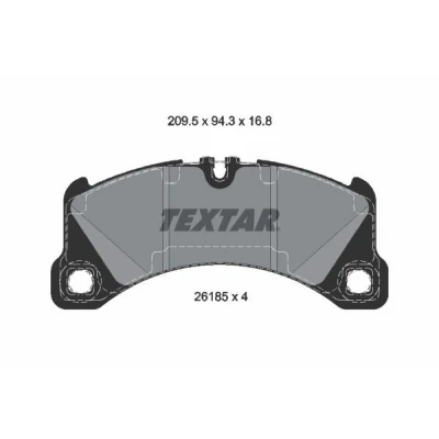 Imagen de TEXTAR 2618501 Juego de pastillas freno preparado para indicador desgaste PORSCHE: Macan, Panamera Sport Turismo
