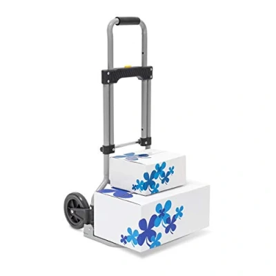 Imagen de Relaxdays Carrito de Carga, Plegable, 60 Kg MAX, 96 x 38 37 Aprox, Acero, Gris