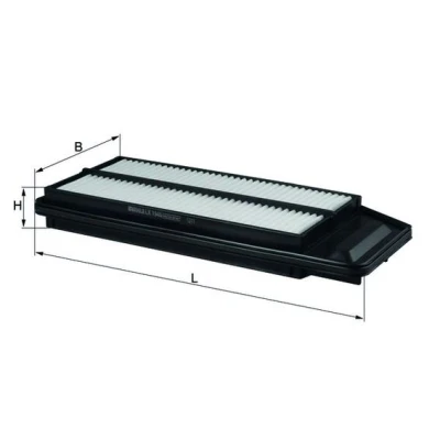 Imagen de MAHLE ORIGINAL LX 1945 Filtro de aire 45,0 151 339,0, 339,0 Cartucho filtrante HONDA: Accord 7 Limousine, Tourer, 9 Limousine