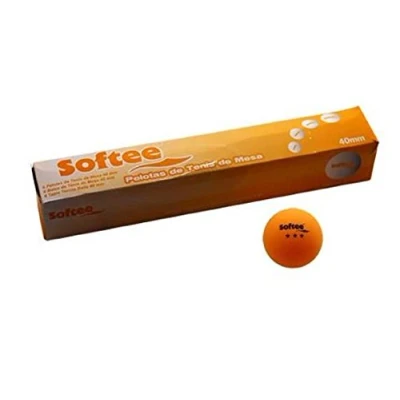 Imagen de Softee ping pong pelotas caha 6 unid Naranja