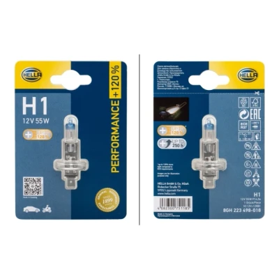 Imagen de HELLA 8GH 223 498 018 Lámpara, faro principal H1 12 55 AUDI: A3 Hatchback, A6 C6 Berlina, SEAT: Ibiza 2, Exeo ST, BMW: 3 Coupé