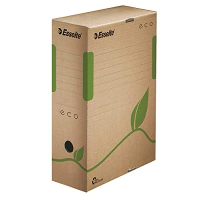 Imagen de Esselte Eco Organizadores de almacenaje (140g, 100 x 327 233 mm, Marrón, Verde) Pack 25