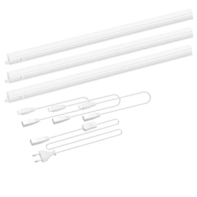 Imagen de ENUOTEK Lamparas de Barra Apliques Pared Tubos LED Conecta para Bajo Muebles Armario Cocina T5 9W 573MM Longitud Una Lampara Luz Neutra 4000K Lot 3