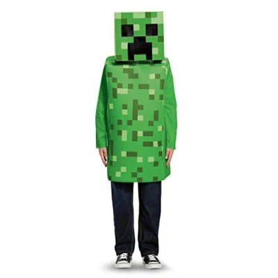 Imagen de DISGUISE DISK65642G Disfraz clásico de Minecraft Creeper, para niños, verde, talla L