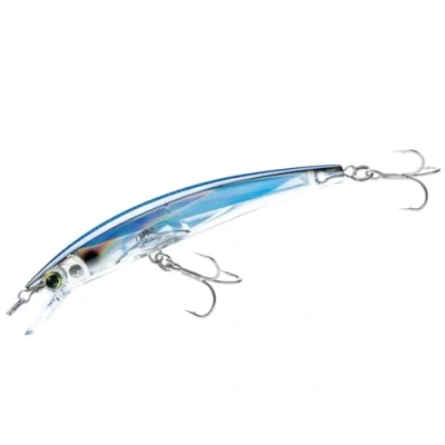 Imagen de Yo Zuri Crystal 3D Minnow Señuelo Flotante, Color Plateado y Negro, 13,7 cm