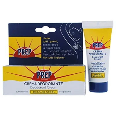 Imagen de Prep, Crema desodorante, antitranspirante, protección 48h, para pieles sensibles, sin alcohol, colorantes y conservantes