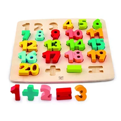 Imagen de Hape E1550 Chunky Number Puzzle, Multi Colour, 5&#039;&#039; x 2&#039;&#039;