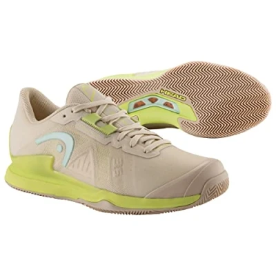 Imagen de Head Sprint Pro 3.5 Clay Women, Zapatos de Tenis Mujer, Macadamia/Lime, 38.5