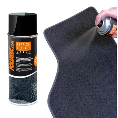 Imagen de Foliatec Teppich Farb Spray, Schwarz Matt