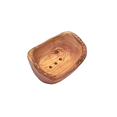 Imagen de Jabonera Madera de Olivo ovalado rústico