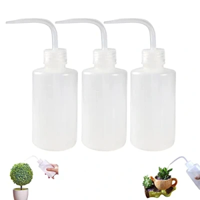 Imagen de PXRLMYF Botella de lavado 250ml Botellas Plástico con Boca Estrecha riego para plantas 3 Piezas