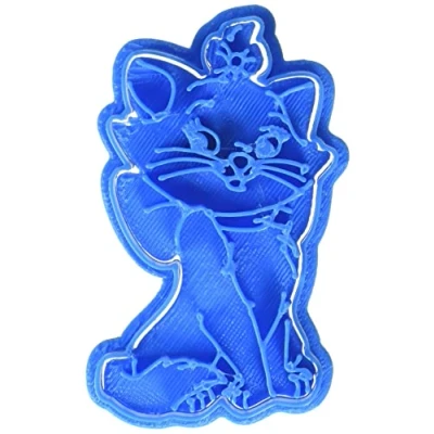 Imagen de Cuticuter Marie Aristogatos Cortador de Galletas, Plástico, Azul, 8x7x1.5 cm