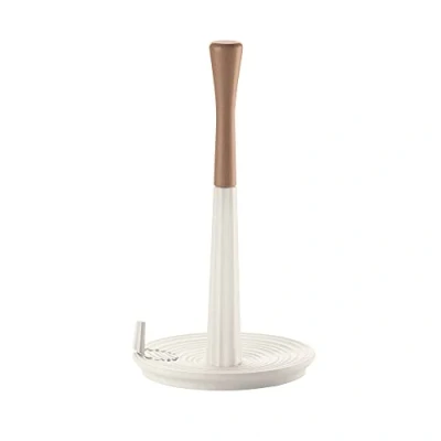 Imagen de Guzzini Roll&amp;Tear Portarrollos, Plástico Madera, Blanco Leche, Unica