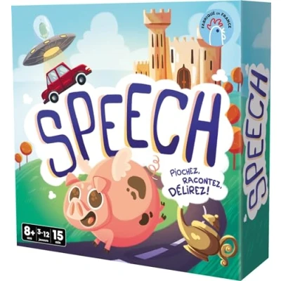 Imagen de Asmodee Cocktail Games Speech Juegos de Mesa Cartas para niños a Partir 8 años 3 12 Jugadores Versión Francesa