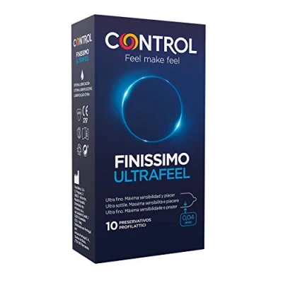 Imagen de Control Preservativos Ultrafeel. Caja de 10 Condones Ultra Finos, Máxima Sensibilidad, Lubricados, Sexo Seguro.