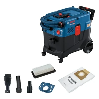 Imagen de Bosch Professional aspirador universal GAS 12 40 MA (1200 W, limpieza automática del filtro (AFC), con principal, manguera, adaptador PT combinado, boquilla de cepillo combinada)
