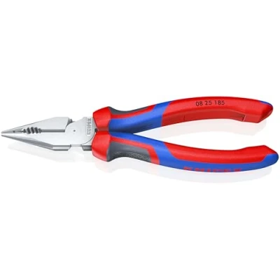 Imagen de KNIPEX 08 25 185 Alicate universal en punta con fundas multicomponentes cromado 188 mm