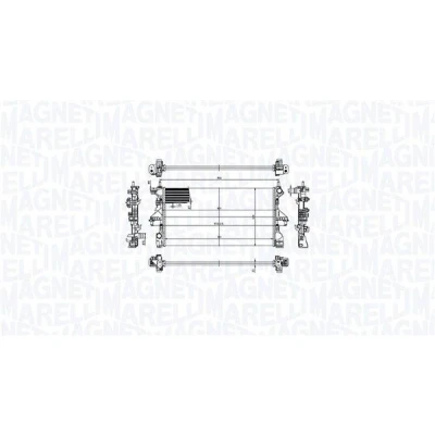Imagen de MAGNETI MARELLI 350213211900 Radiador, refrigeración del motor 781 416 23 Aletas unidas mecánicamente FIAT: Ducato III Furgón