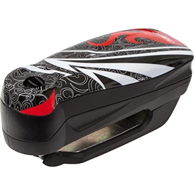 Imagen de ABUS candado de disco freno Detecto 7000 RS1 moto con alarma negro llama
