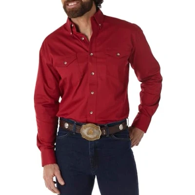 Imagen de Wrangler Men&#039;s Tall Big Painted Desert Basic Shirt, Red, Large