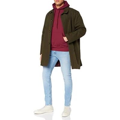 Imagen de Fruit of the Loom SS026M, Sudadera con capucha y cremallera Para Hombre, Rojo (Red), Large