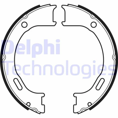 Imagen de DELPHI LS2076 Zapatas de Freno Mano JEEP: Cherokee III