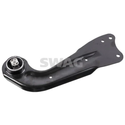 Imagen de SWAG 30 93 8845 Barra oscilante, suspensión de ruedas con apoyo Eje trasero izquierda Brazo oscilante longitudinal Chapa acero VOLKSWAGEN: Golf 5