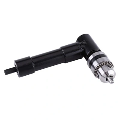 Imagen de adaptador de broca ángulo recto, llave portabrocas, herramienta perforación extensión accesorio 90 grados, vástago hexagonal 8 mm