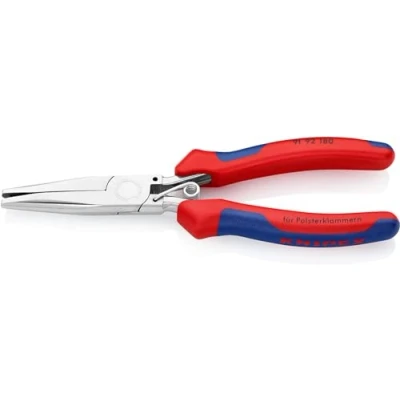Imagen de Knipex Alicates para grapas de tapicería pulido espejo, con fundas multicomponentes 185 mm 91 92 180