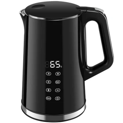 Imagen de VORSCH Hervidor de Agua, Agua Eléctrico 1,7 L, 2200W, Temperatura Ajustable 40 100C y Mantener Calor, Doble Pared con Pantalla LCD Base 360, Negro