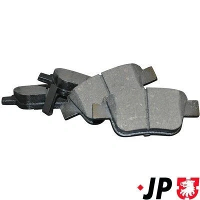 Imagen de JP GROUP 4863701410 Juego de pastillas freno Eje trasero con avisador acústico desgaste TOYOTA: Avensis II Berlina, Corolla Verso