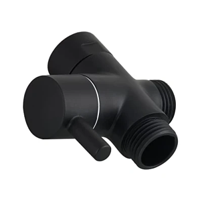 Imagen de CIENCIA Valvula Desviadora 3 Vias 1/2 Latón Ducha para Cabezal de Mano Negro, DSF007C