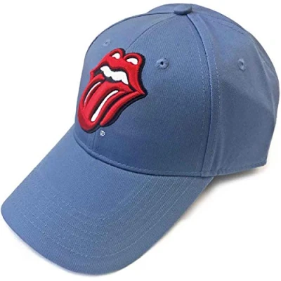Imagen de The Rolling Stones Gorra de béisbol lengua clásica azul denim
