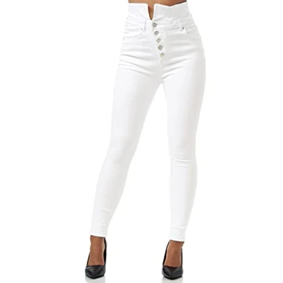 Imagen de Elara Stretch Vaqueros pitillo, Mujer, Talla: 40, Weiß
