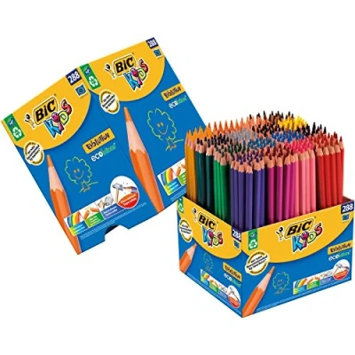 Imagen de BIC Kids Evolution Lápices de colores (Ecolutions), Pack of 288
