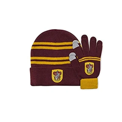 Imagen de Cinereplicas Harry Potter Juego de Gorro y Guantes para niños Gryffindor Licencia Oficial