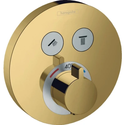 Imagen de Hansgrohe 15743990 Termostato, Aspecto Dorado Pulido, 2 Funktionen
