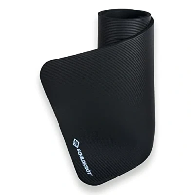 Imagen de Fitnessmatte, 15 mm, Schwarz, mit Tragegurt