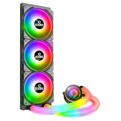 Imagen de EMPIRE GAMING Guardian P W360 Watercooling AIO PC Gamer CPU de refrigeración líquido ARGB 3 pines 5 V x 120 mm Intel LGA 1700/1200/115X/1366/2066/2011, AMD AM5/AM4 Negro