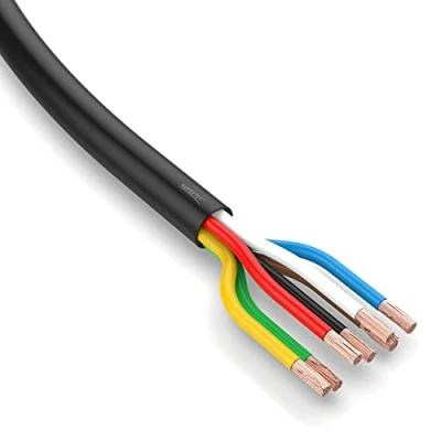 Imagen de AUPROTEC cable de coche 7 x 1,5 mm² 5 m redondo FLRYY I para vehículo/cable vehículo varias aplicaciones, pines adecuado remolques