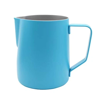 Imagen de Abcsea 1 Pieza Jarra de Leche Acero Inoxidable, Espuma Leche, Azul 600ml/20oz