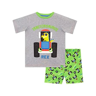 Imagen de Harry Bear Pijamas para Niños Tractor Dino Gris 5 6 Años