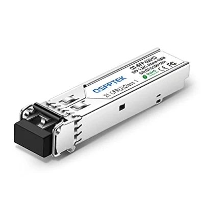 Imagen de QSFPTEK Gigabit SFP Módulo 1000BASE SX 850nm 550m DDM Multimodo LC Mini GBIC Transceptor para Cisco GLC MMD/GLC MM, Ubiquiti UF MM 1G, Mikrotik, D Link, Otros conmutadores Abiertos