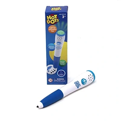 Imagen de Learning Resources Hot Dots, el bolígrafo interactivo que se ilumina, aprendizaje interactivo, compatible con cualquiera de los sets 3+ años