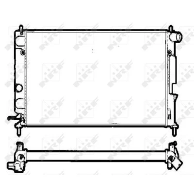 Imagen de NRF 58290 Radiador, refrigeración del motor Aluminio 628 378 34 con piezas de montaje Aletas soldadas OPEL: Vectra B Berlina