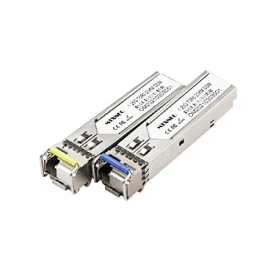 Imagen de Un par de módulos SFP 1.25G Bidi Single Fibre Transceptor 1310 nm/1550 nm SMF LC conector hasta 20 km para conmutadores abiertos