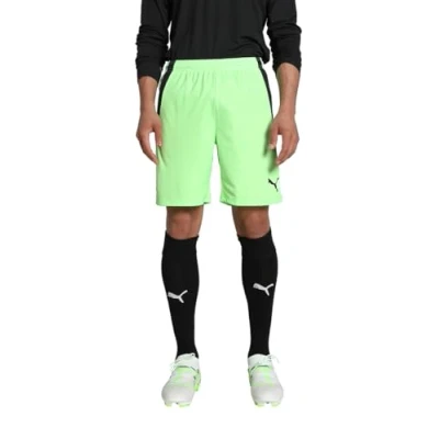 Imagen de Puma Teamliga Shorts Pantalones cortos, Fizzy Lime Black, S Hombre