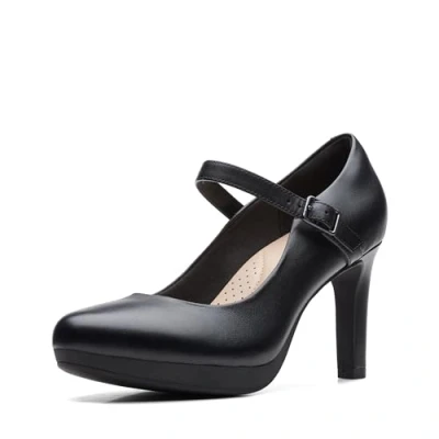 Imagen de Clarks Ambyr Shine, Bomba Mujer, Piel Negra, 37.5 EU